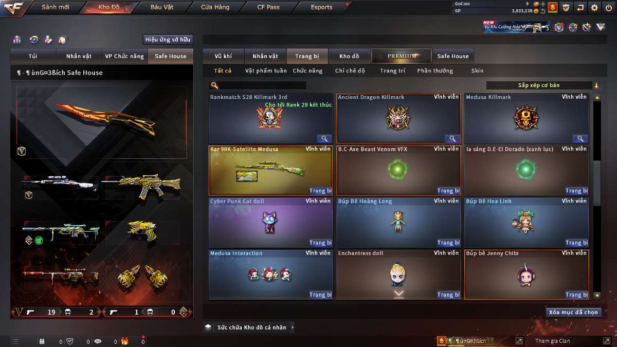 shop acc cf uy tin gia re